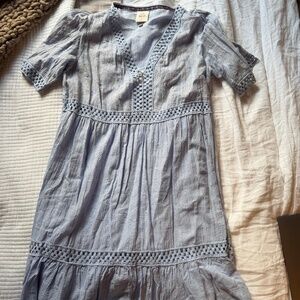 Knox Rose Dress, Size Large, Sky Blue